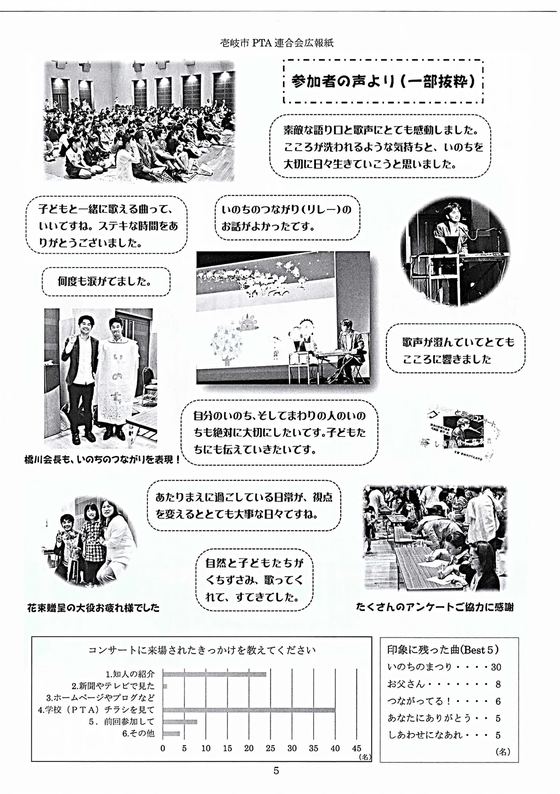 PTA広報紙に掲載された参加者の声2ページ目