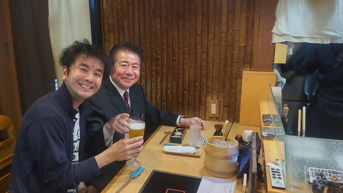 菊本和仁先生と弓削田健介